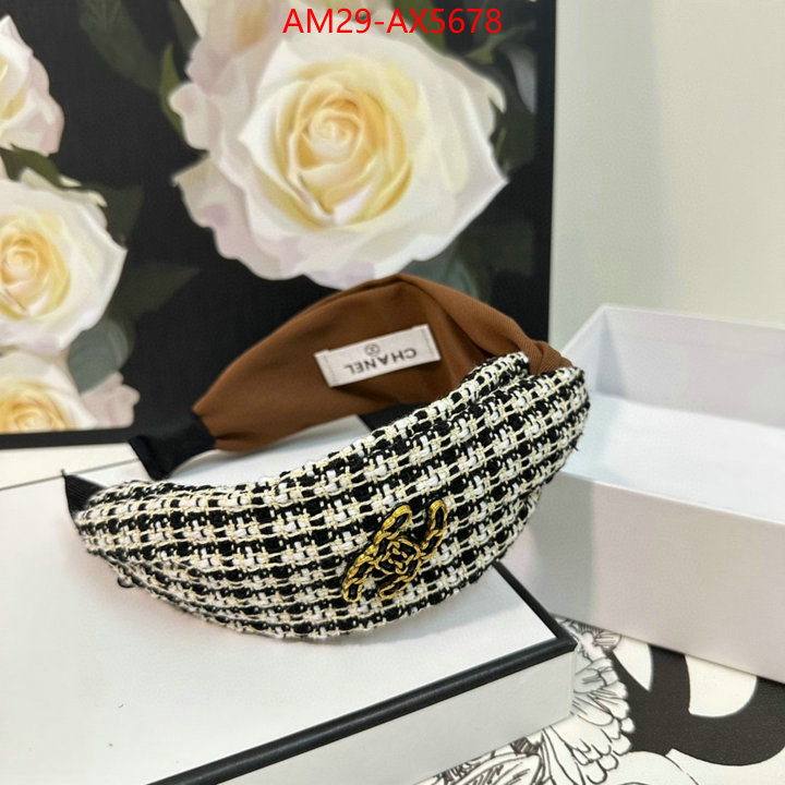 Hair band-Chanel designer fashion replica ID: AX5678 $: 29USD