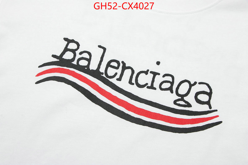 Clothing-Balenciaga 7 star quality designer replica ID: CX4027 $: 52USD