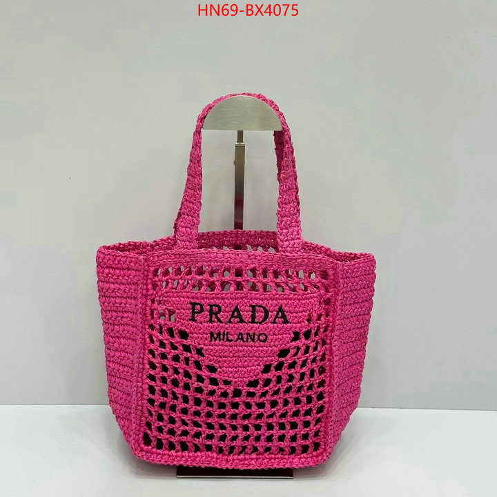 Prada Bags (4A)-Handbag- exclusive cheap ID: BX4075 $: 69USD,