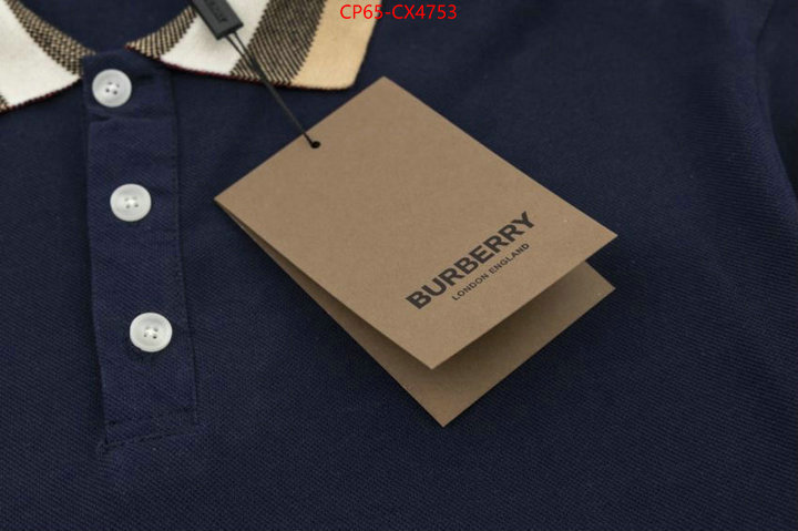 Clothing-Burberry wholesale sale ID: CX4753 $: 65USD