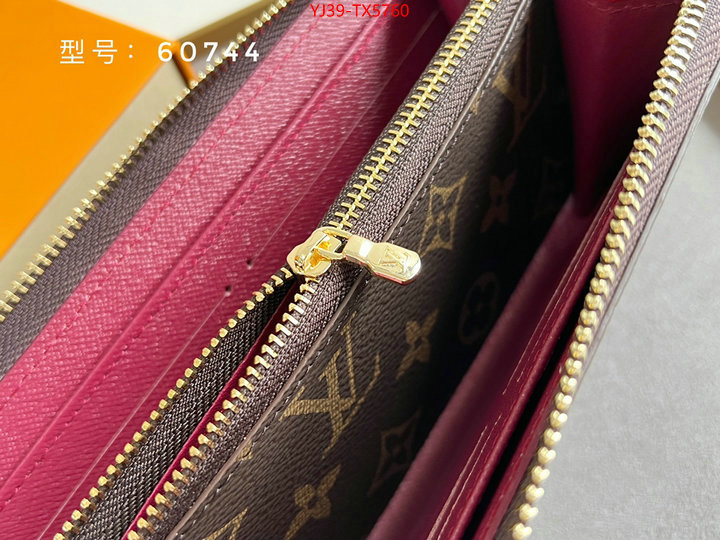 LV Bags(4A)-Wallet shop cheap high quality 1:1 replica ID: TX5760 $: 39USD,