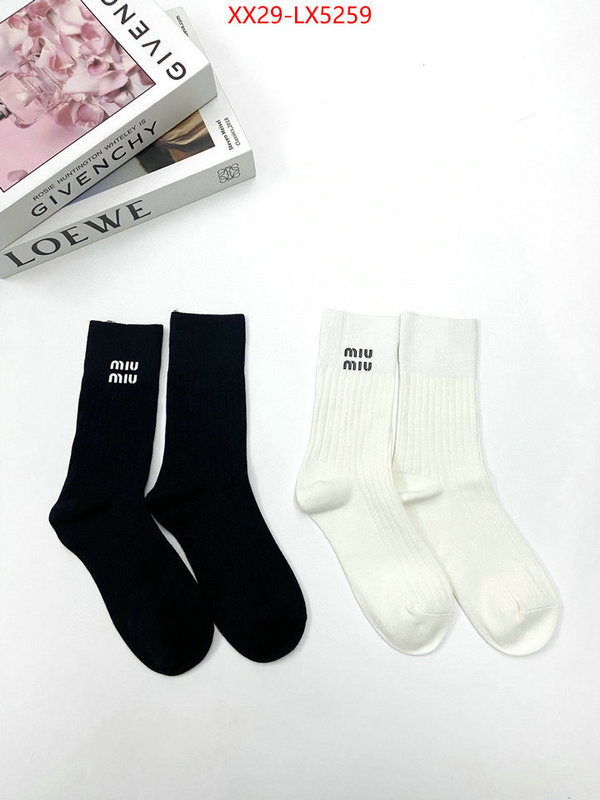 Sock-Miu Miu replica 2024 perfect luxury ID: LX5259 $: 29USD