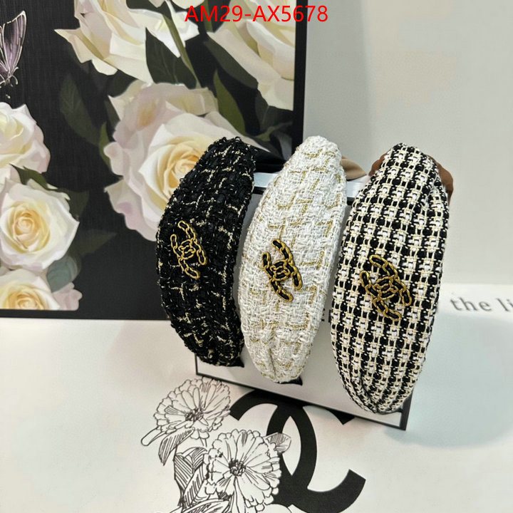 Hair band-Chanel designer fashion replica ID: AX5678 $: 29USD