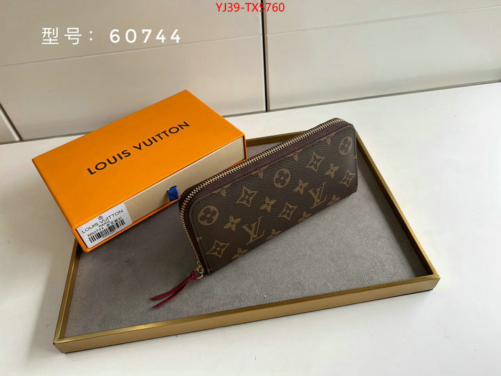 LV Bags(4A)-Wallet shop cheap high quality 1:1 replica ID: TX5760 $: 39USD,