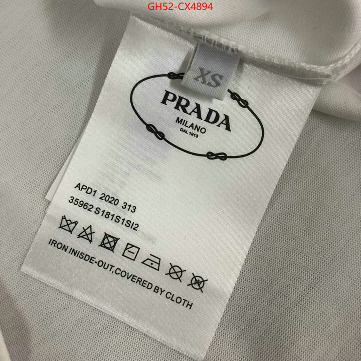 Clothing-Prada shop ID: CX4894 $: 52USD