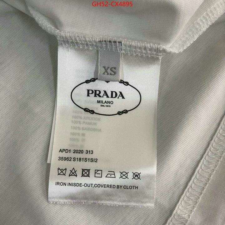 Clothing-Prada 1:1 clone ID: CX4895 $: 52USD