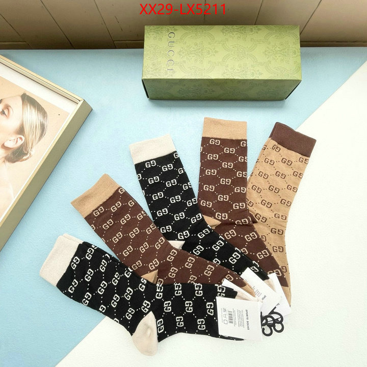 Sock-Gucci replica shop ID: LX5211 $: 29USD