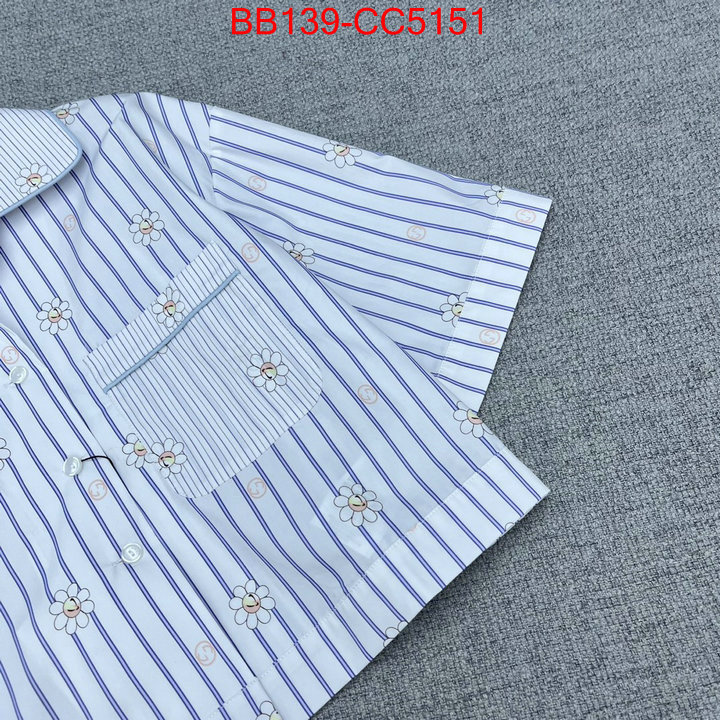 Clothing-Gucci best quality replica ID: CC5151 $: 139USD