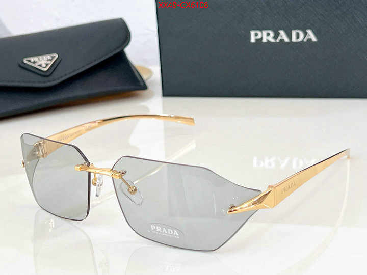 Glasses-Prada luxury ID: GX6108 $: 49USD