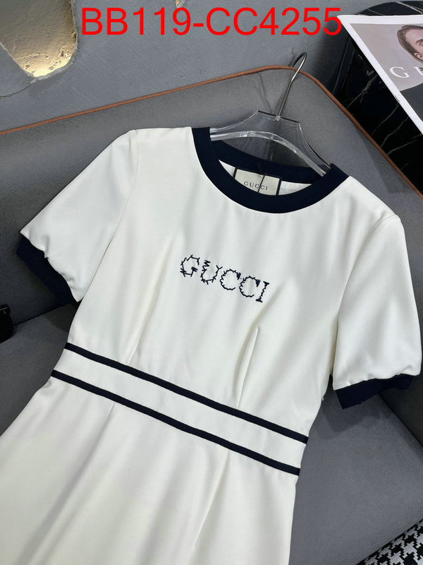 Clothing-Gucci fashion designer ID: CC4255 $: 119USD