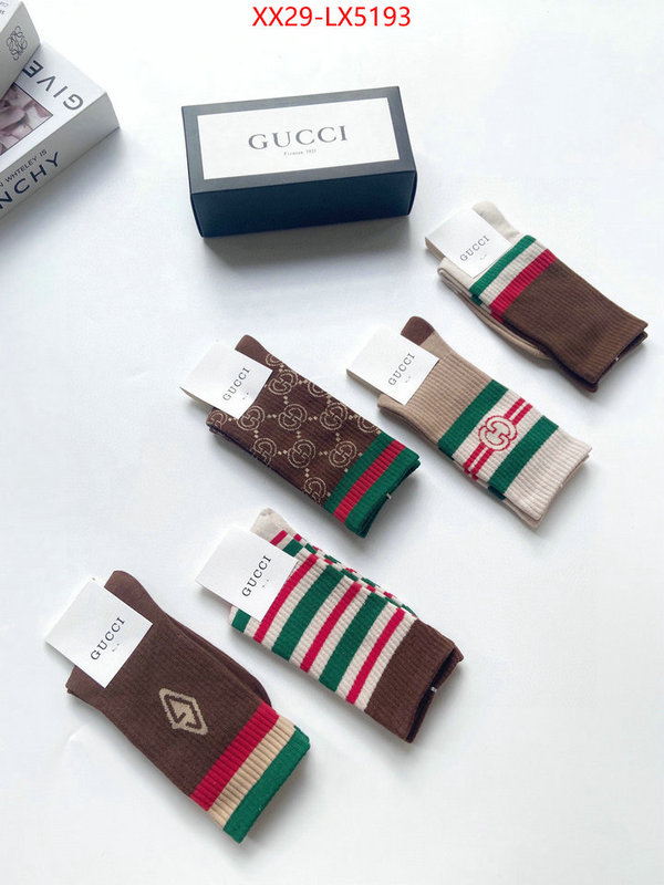 Sock-Gucci where can i find ID: LX5193 $: 29USD