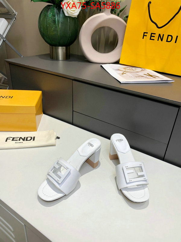 Women Shoes-Fendi fake aaaaa ID: SA5886 $: 75USD