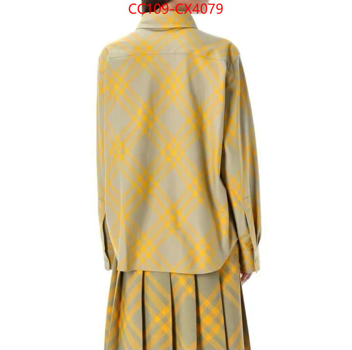 Clothing-Burberry perfect quality designer replica ID: CX4079 $: 109USD