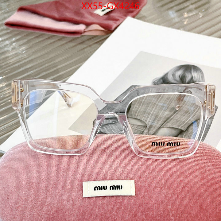 Glasses-Miu Miu where to buy fakes ID: GX4246 $: 55USD
