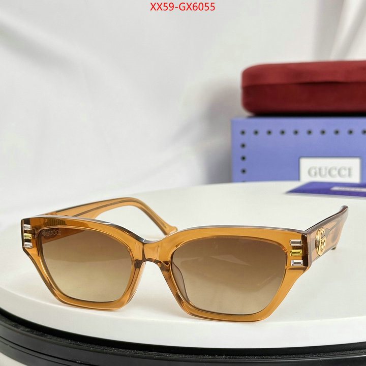 Glasses-Gucci wholesale replica shop ID: GX6055 $: 59USD