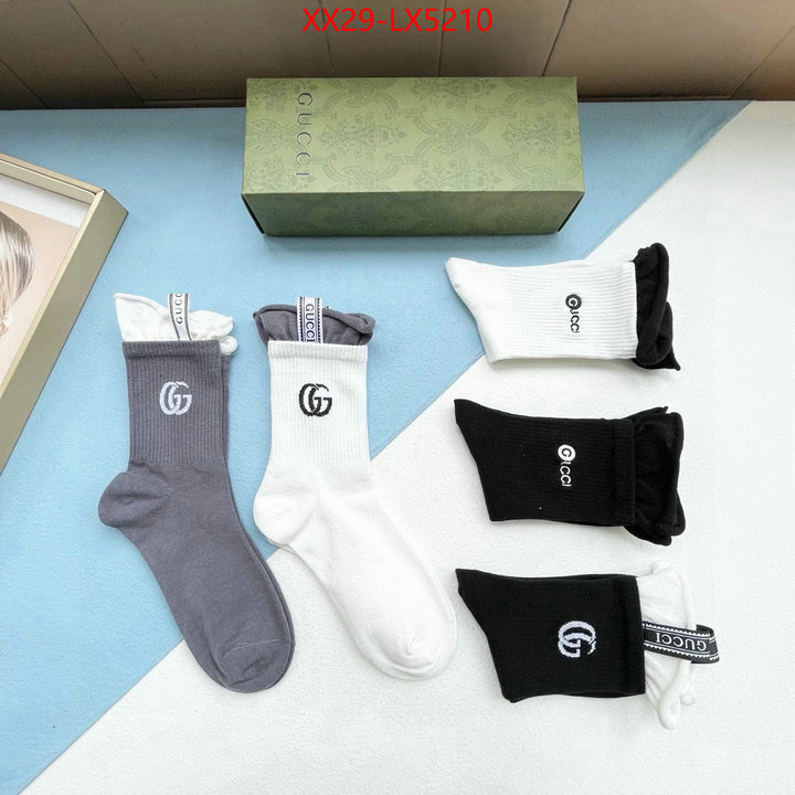 Sock-Gucci designer replica ID: LX5210 $: 29USD