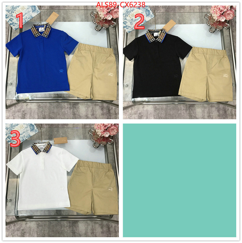 Kids clothing-Burberry best replica 1:1 ID: CX6238 $: 89USD