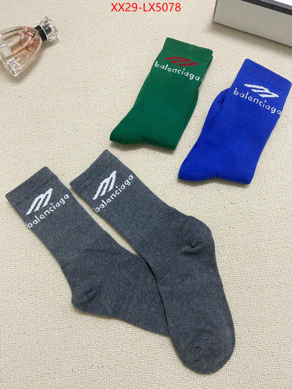 Sock-Balenciaga at cheap price ID: LX5078 $: 29USD