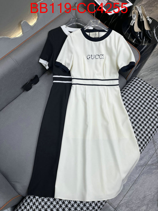 Clothing-Gucci fashion designer ID: CC4255 $: 119USD