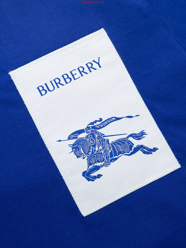 Clothing-Burberry replica 1:1 ID: CX4151 $: 59USD