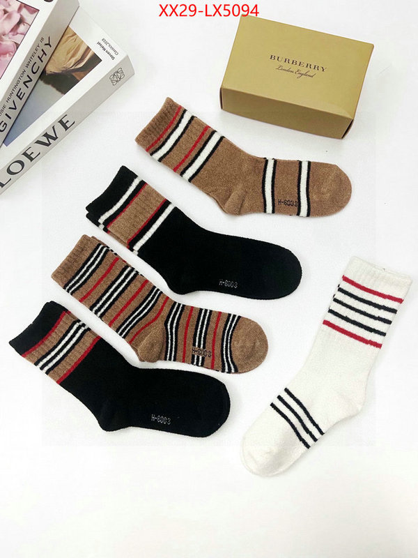 Sock-Burberry best wholesale replica ID: LX5094 $: 29USD