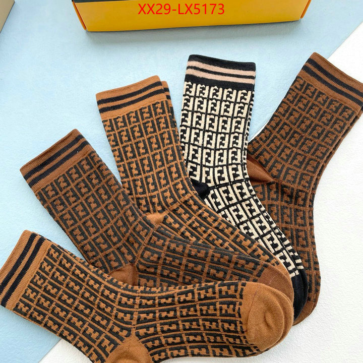 Sock-Fendi designer wholesale replica ID: LX5173 $: 29USD