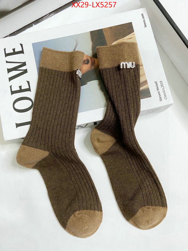 Sock-Miu Miu sell high quality ID: LX5257 $: 29USD