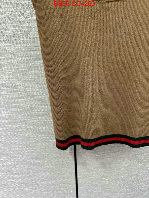 Clothing-Gucci what 1:1 replica ID: CC4260 $: 85USD