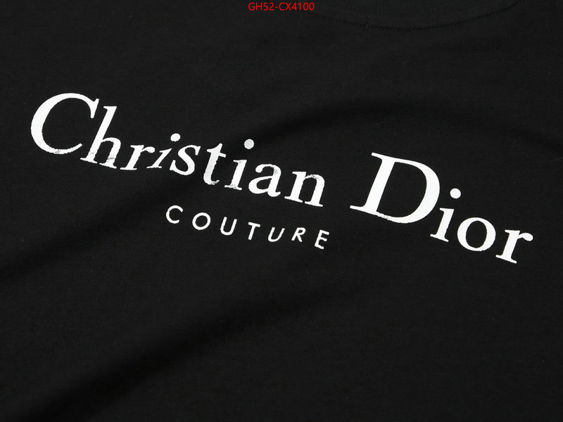 Clothing-Dior top perfect fake ID: CX4100 $: 52USD