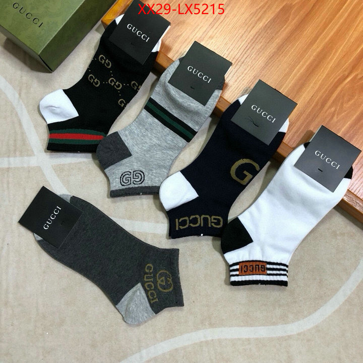 Sock-Gucci highest product quality ID: LX5215 $: 29USD