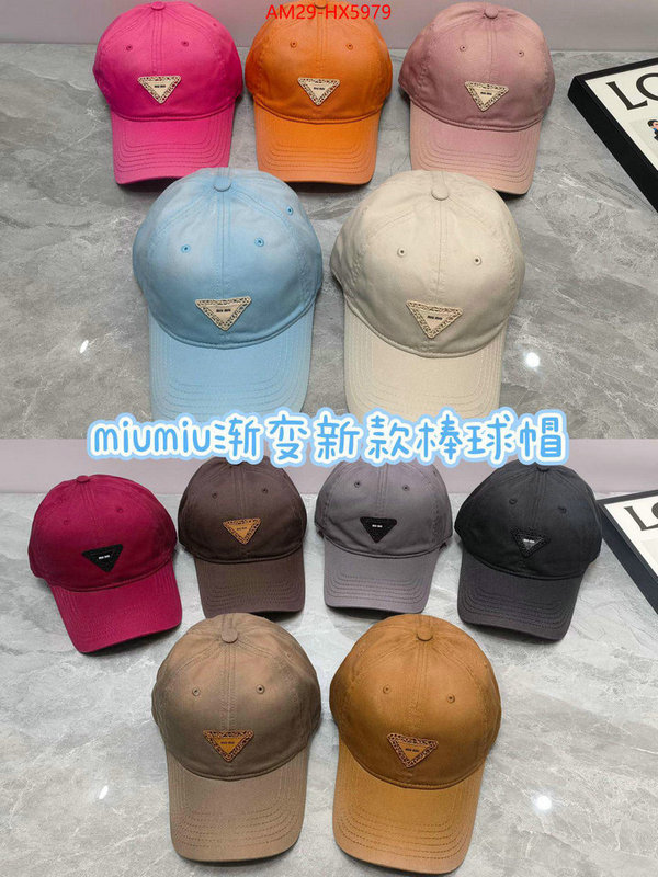 Cap(Hat)-Miu Miu designer replica ID: HX5979 $: 29USD