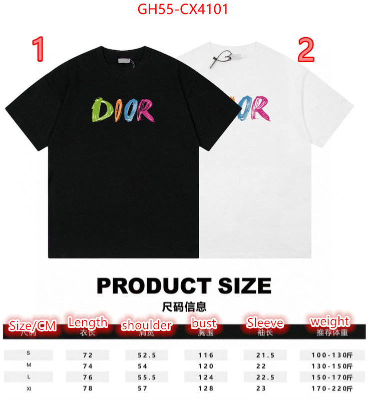 Clothing-Dior aaaaa+ class replica ID: CX4101 $: 55USD