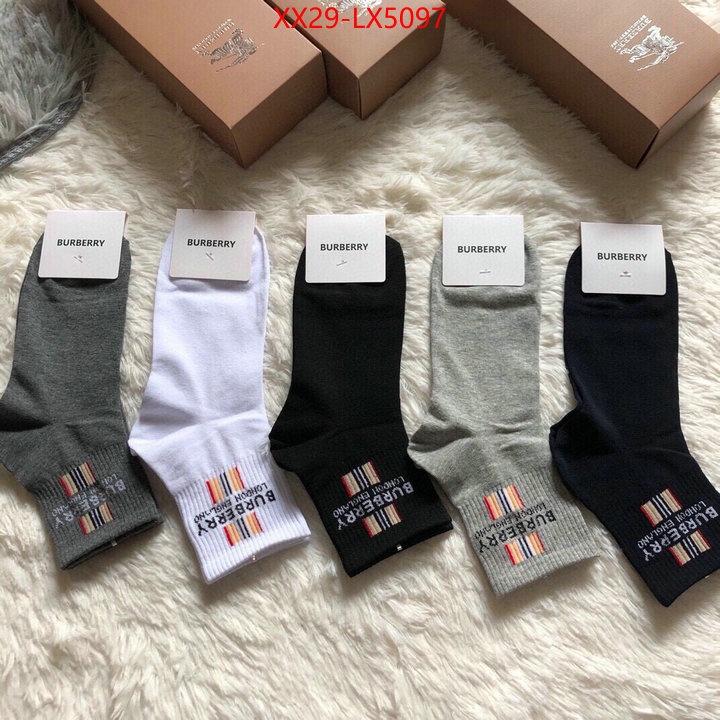 Sock-Burberry mirror copy luxury ID: LX5097 $: 29USD