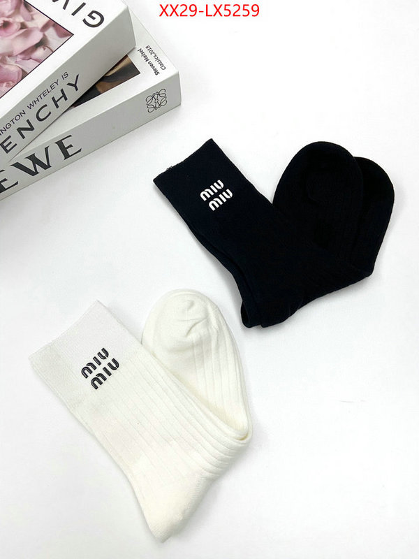 Sock-Miu Miu replica 2024 perfect luxury ID: LX5259 $: 29USD