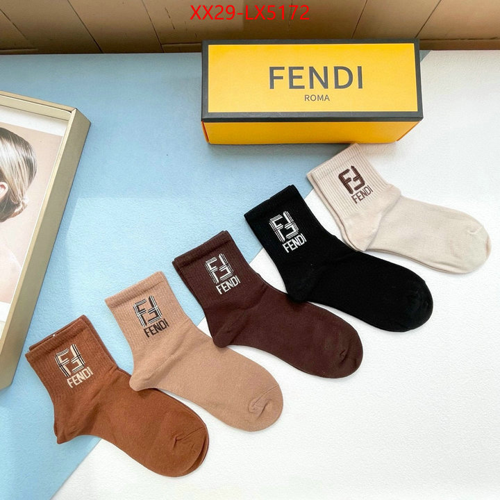 Sock-Fendi found replica ID: LX5172 $: 29USD