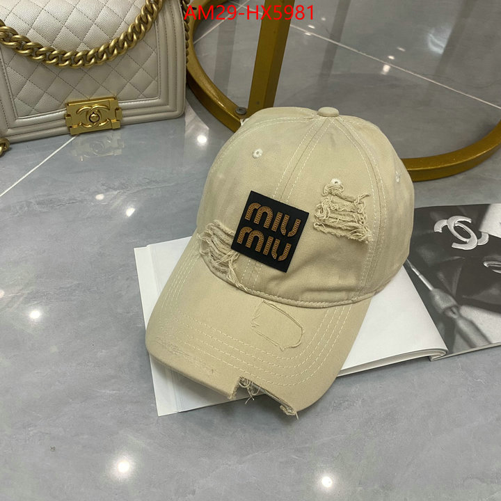 Cap(Hat)-Miu Miu what's the best place to buy replica ID: HX5981 $: 29USD