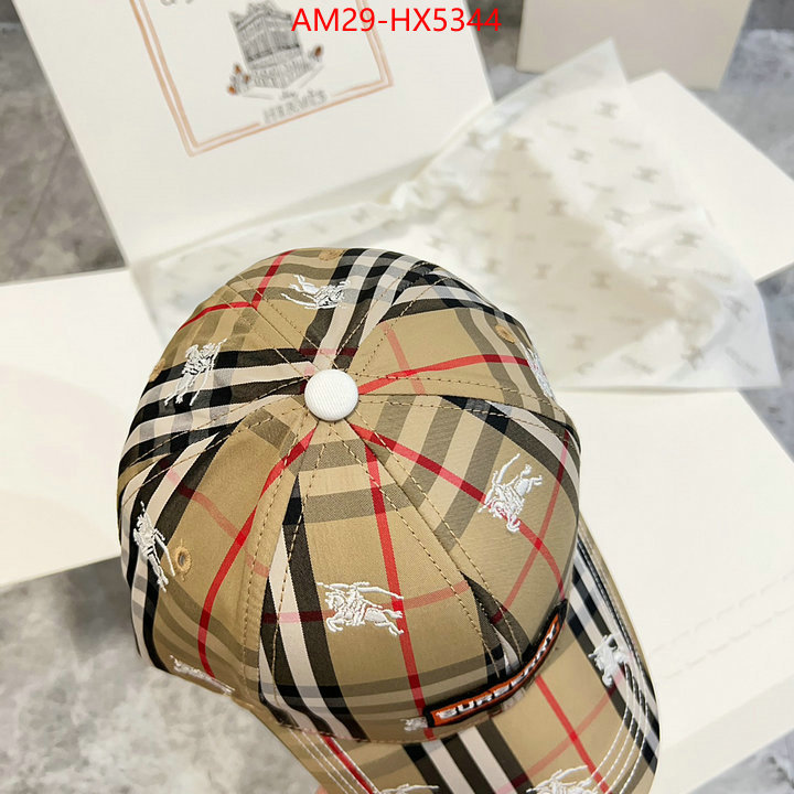 Cap(Hat)-Burberry where to buy fakes ID: HX5344 $: 29USD