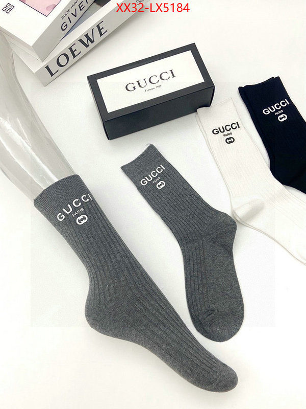 Sock-Gucci aaaaa replica ID: LX5184 $: 32USD