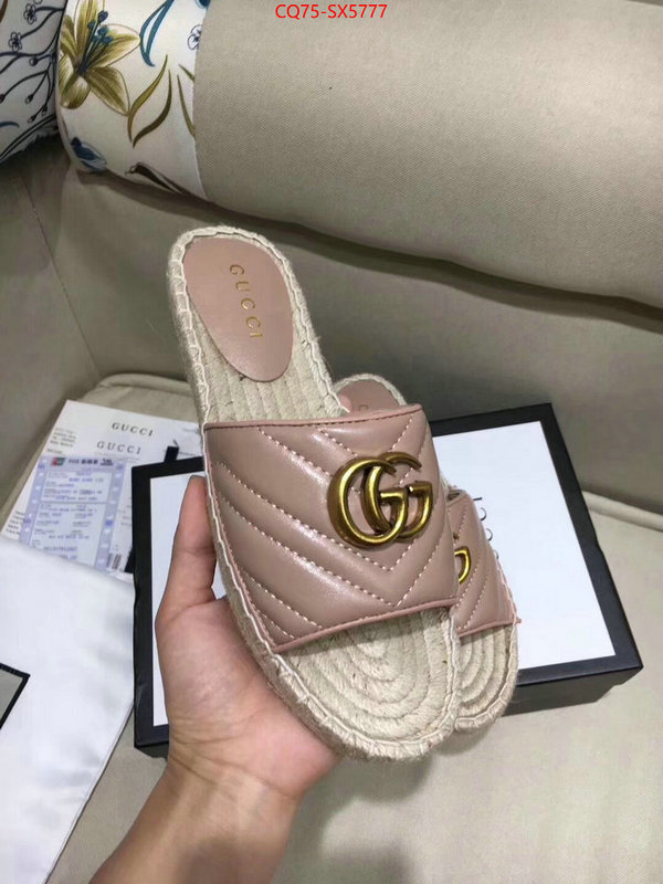 Women Shoes-Gucci buy aaaaa cheap ID: SX5777 $: 75USD