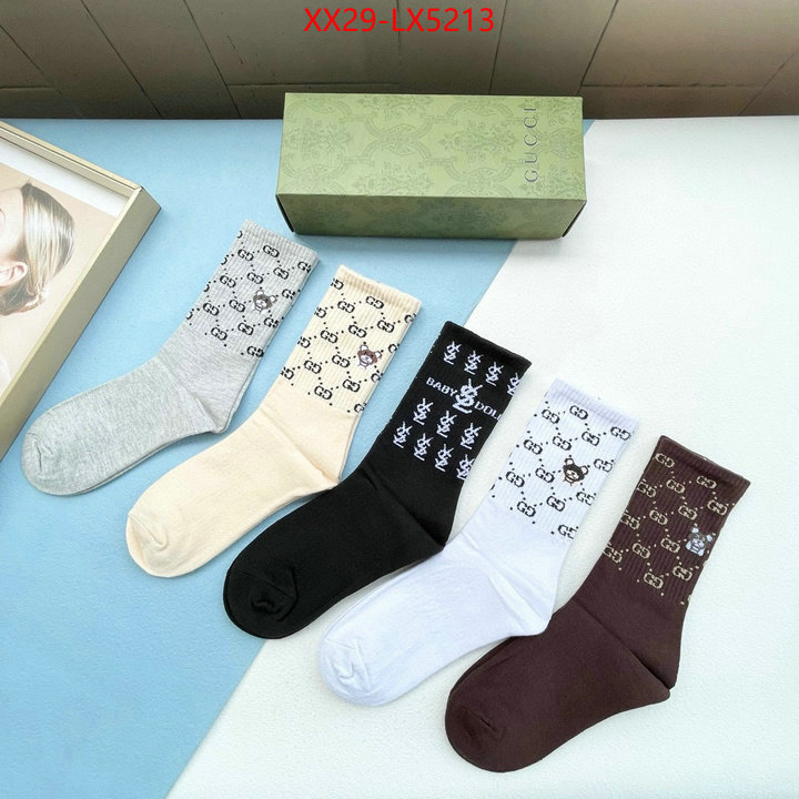 Sock-Gucci replcia cheap ID: LX5213 $: 29USD