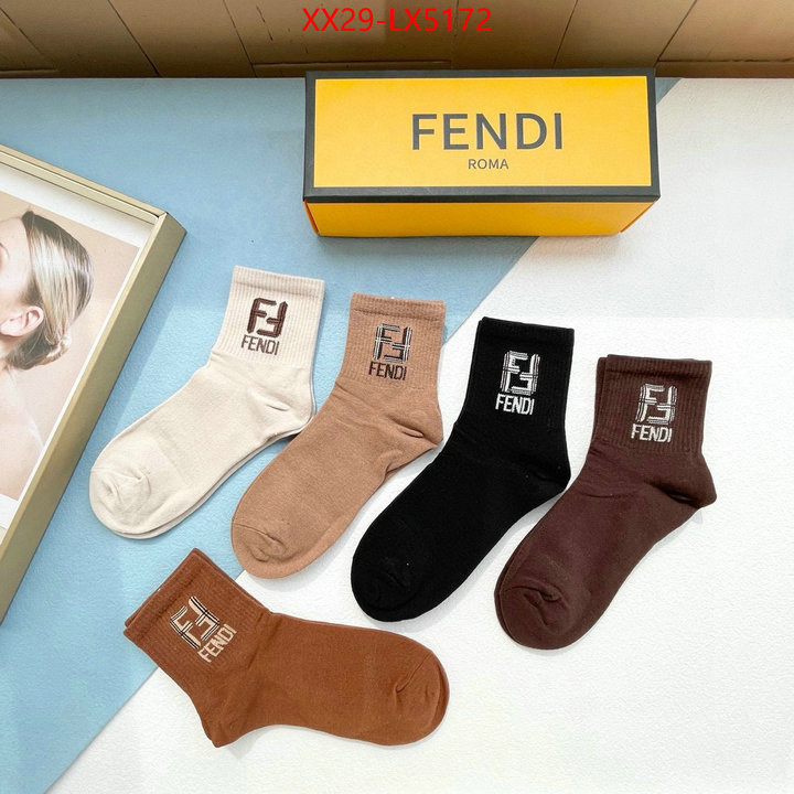 Sock-Fendi found replica ID: LX5172 $: 29USD