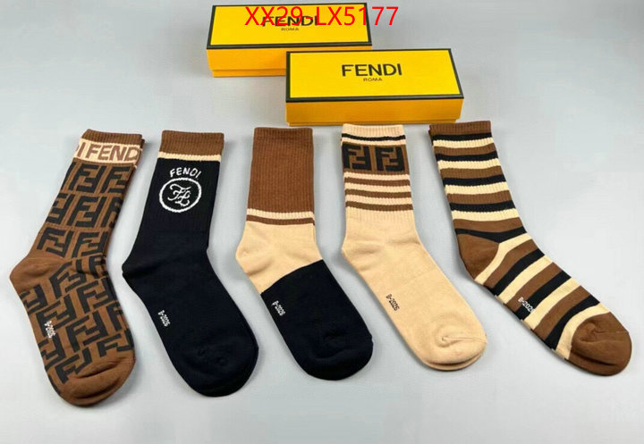 Sock-Fendi designer ID: LX5177 $: 29USD
