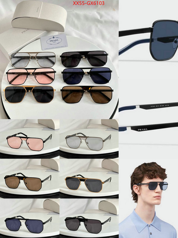 Glasses-Prada highest product quality ID: GX6103 $: 55USD