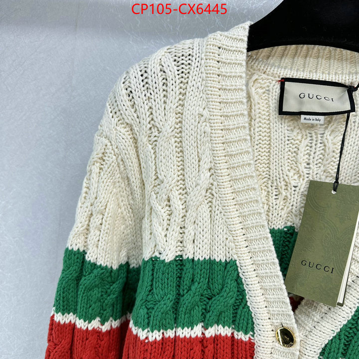 Clothing-Gucci top quality fake ID: CX6445 $: 105USD