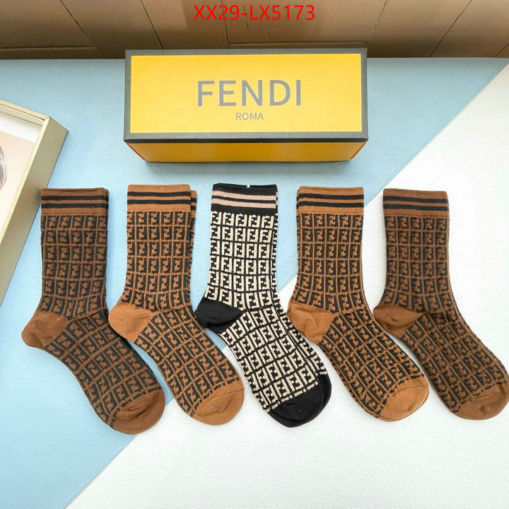 Sock-Fendi designer wholesale replica ID: LX5173 $: 29USD