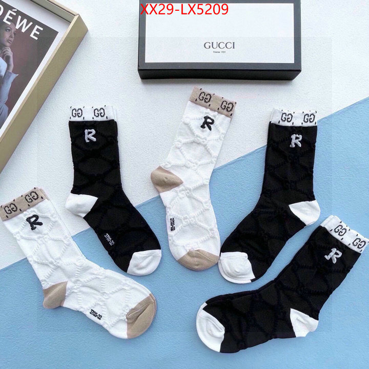 Sock-Gucci cheap online best designer ID: LX5209 $: 29USD