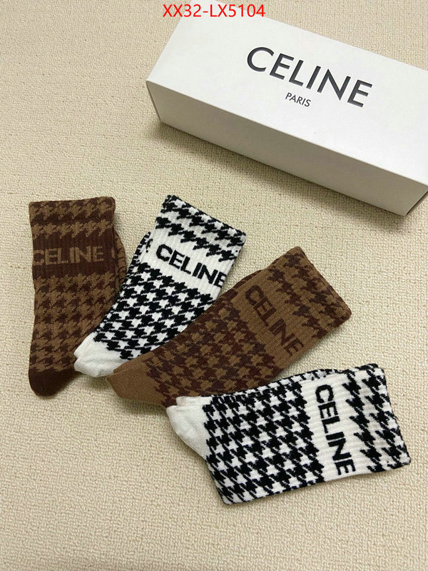 Sock-CELINE quality aaaaa replica ID: LX5104 $: 32USD