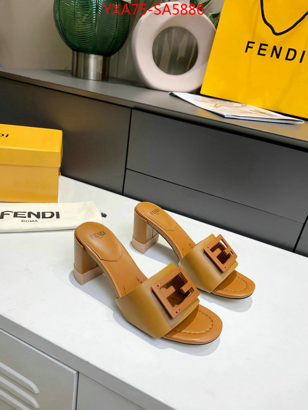 Women Shoes-Fendi fake aaaaa ID: SA5886 $: 75USD