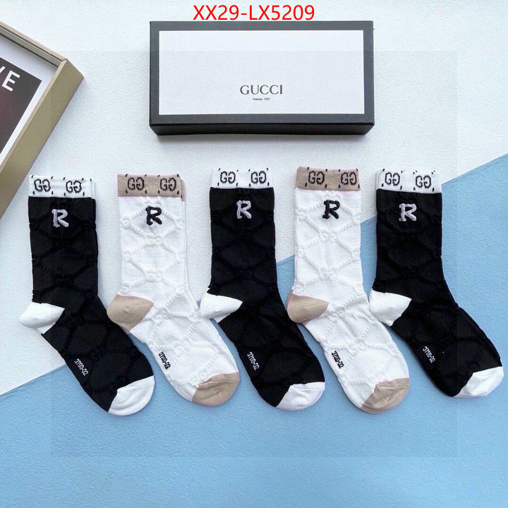 Sock-Gucci cheap online best designer ID: LX5209 $: 29USD