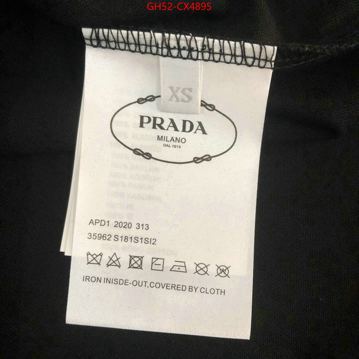 Clothing-Prada 1:1 clone ID: CX4895 $: 52USD
